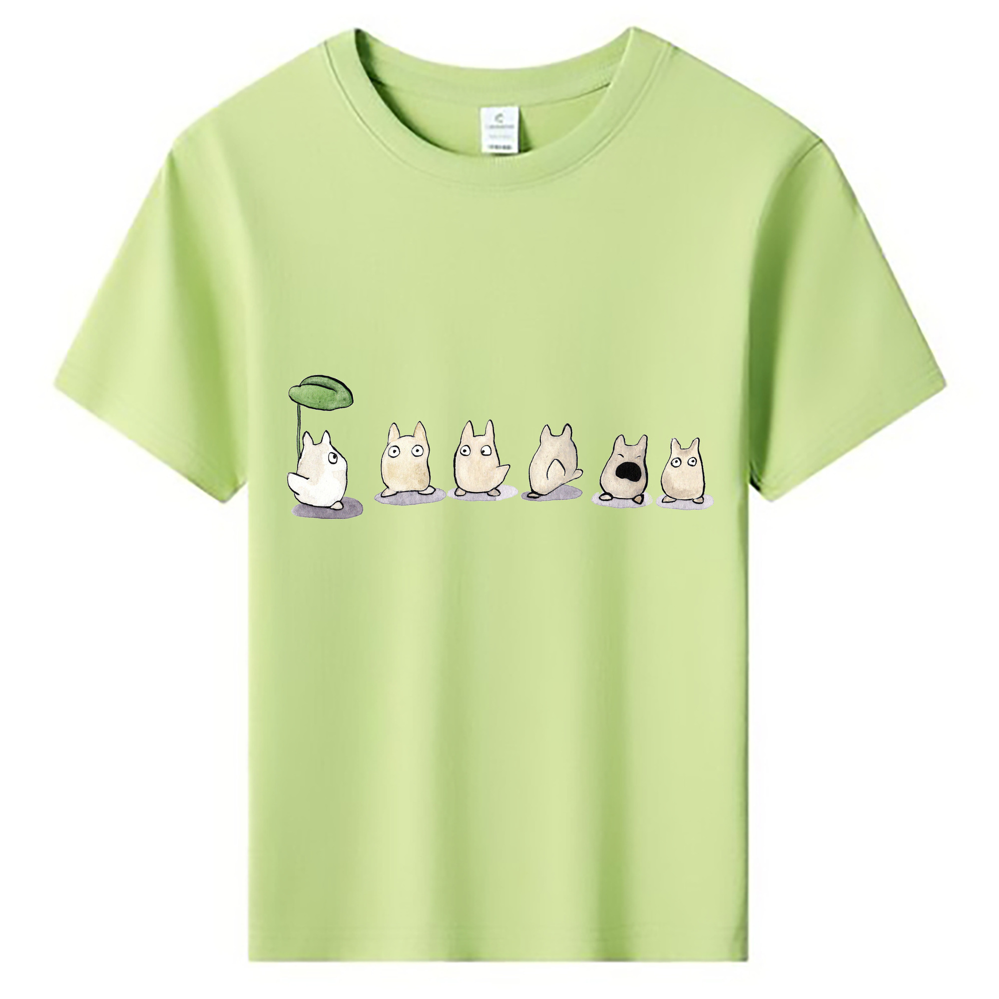 （画像用） となりのトトロ 草壁メイ 草壁サツキ My Neighbor Totoro Satsuki Kusakabe Mei Kusakabe 綿100％キッズTシャツ（フロントプリント）